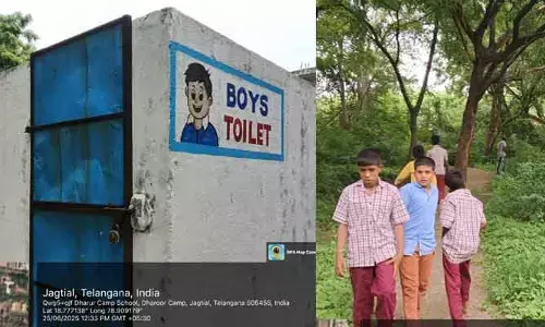 పాఠశాల టాయిలెట్లు తాళాలకే పరిమితం… విద్యార్థులు ఆరుబయటకే!
