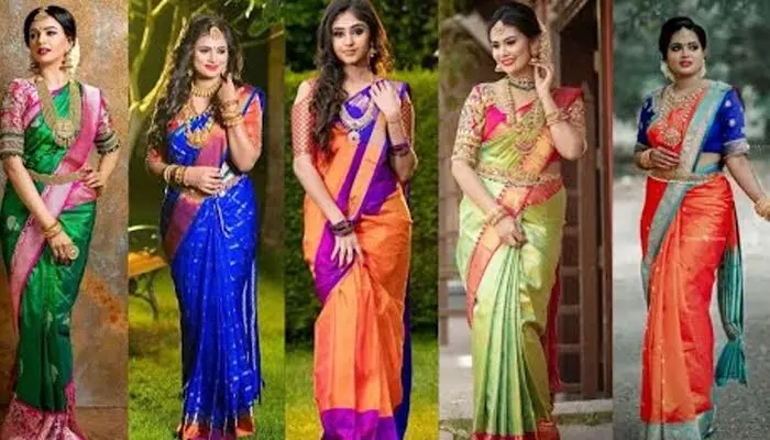 మగువలు మెచ్చే శారీస్.. ఇండియాలో టాప్ 10 పట్టుచీరలు ఇవే! మగువలు మెచ్చే శారీస్.. ఇండియాలో టాప్ 10 పట్టుచీరలు ఇవే!