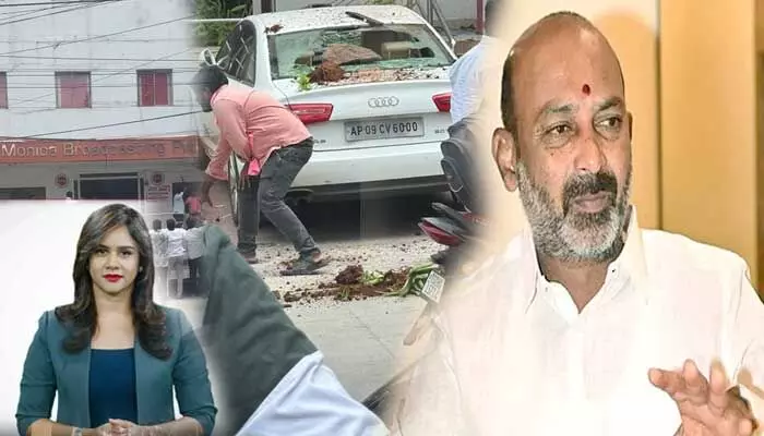 Bandi Sanjay: యాంకర్ సూసైడ్ నుంచి దృష్టి మళ్లించేందుకే మీడియా ఆఫీస్ పై దాడి: బండి సంజయ్ Bandi Sanjay: యాంకర్ సూసైడ్ నుంచి దృష్టి మళ్లించేందుకే మీడియా ఆఫీస్ పై దాడి: బండి సంజయ్