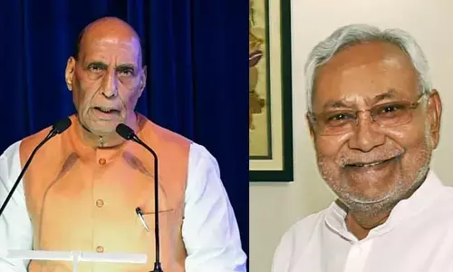 Nithish: బిహార్ సీఎం అభ్యర్థి నితీశ్ కుమారే.. రాజ్ నాథ్ సింగ్ కీలక ప్రకటన