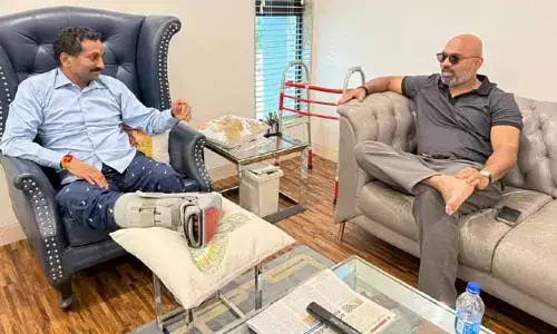 రఘునందన్ రావును పరామర్శించిన ధర్మపురి అరవింద్