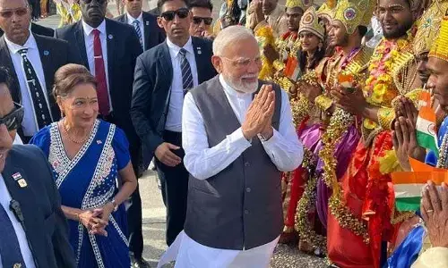 నవ భారత్‌కు ఆకాశం కూడా హద్దు కాదు.. మీ ప్రధాని మా బిహారీ బిడ్డ: మోడీ