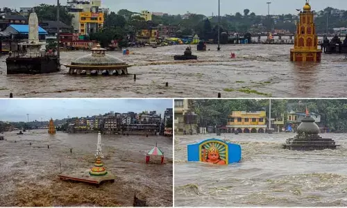 Godavari : గోదావరి ఉధృతి.. నాసిక్ లో పలు ఆలయాలు నీట మునక