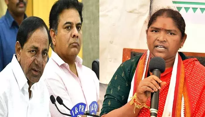 Seethakka:బీఆర్ఎస్లో చేరలేదనే నాపై కక్ష.. కేసీఆర్, కేటీఆర్ పై సీతక్క సంచలన వ్యాఖ్యలు Seethakka:బీఆర్ఎస్లో చేరలేదనే నాపై కక్ష.. కేసీఆర్, కేటీఆర్ పై సీతక్క సంచలన వ్యాఖ్యలు