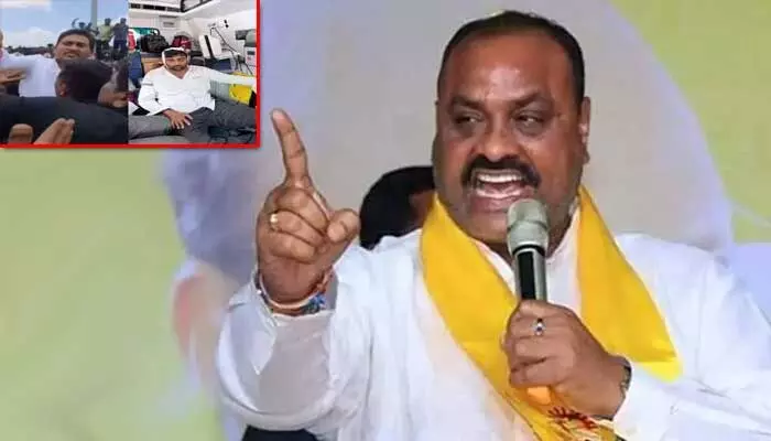 వందలాది మంది వచ్చి విధ్వంసం చేస్తున్నారు: మంత్రి అచ్చెన్న హాట్ కామెంట్స్ వందలాది మంది వచ్చి విధ్వంసం చేస్తున్నారు: మంత్రి అచ్చెన్న హాట్ కామెంట్స్