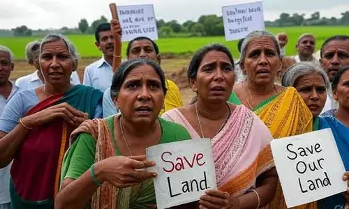 భూమి పోతే బతుకేం మిగులుతుంది..? రిజర్వాయర్‌కు వ్యతిరేకంగా గ్రామాల రేవు