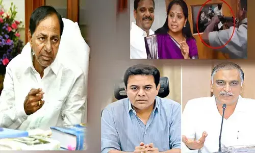 BRS: కవిత, మల్లన్న ఇష్యూపై ఏం చేద్దాం? కేసీఆర్ తో కేటీఆర్, హరీశ్ రావు భేటీ!