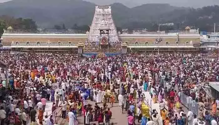 తిరుమలలో భక్తుల రద్దీ ఎలా ఉందంటే? తిరుమలలో భక్తుల రద్దీ ఎలా ఉందంటే?