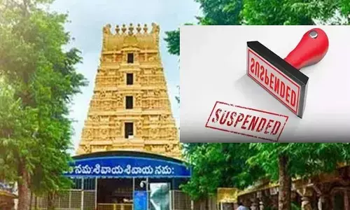 ఆ ఆలయంలో ముగ్గురు శాశ్వత ఉద్యోగుల సస్పెన్షన్.. కారణమిదే?