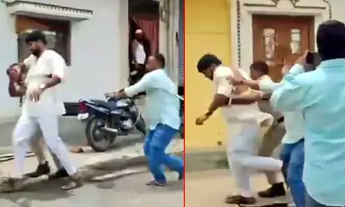 కాంగ్రెస్ నేతపై బీఆర్ఎస్ కార్యకర్తల దాడి.. వెళ్తుంటే.. వెంటాడి మరీ..