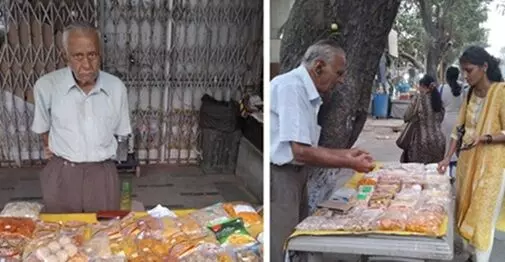రిటైర్డయ్యి ఇంట్లో కూర్చోవాల్సిన వయసులో స్నాక్స్ బిజినెస్ చేస్తున్న మన్సుఖ్ తాతా .! రిటైర్డయ్యి ఇంట్లో కూర్చోవాల్సిన వయసులో స్నాక్స్ బిజినెస్ చేస్తున్న మన్సుఖ్ తాతా .!