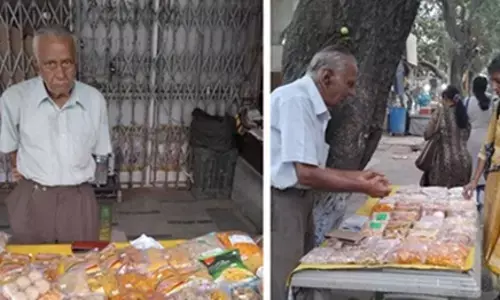 రిటైర్డయ్యి ఇంట్లో కూర్చోవాల్సిన వయసులో స్నాక్స్ బిజినెస్ చేస్తున్న మన్సుఖ్ తాతా .!