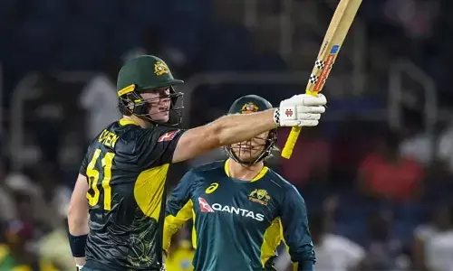 WI vs AUS : రెచ్చిపోయిన గ్రీన్, ఓవెన్.. తొలి టీ20 ఆస్ట్రేలియాదే