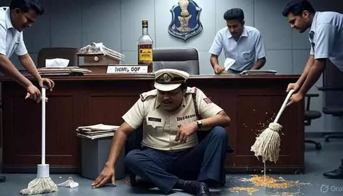 ఆఫీసులోనే ఆనందభైరవం..? ఓ ట్రాఫిక్ డీసీపీ వాంతుల కహానీ ఆఫీసులోనే ఆనందభైరవం..? ఓ ట్రాఫిక్ డీసీపీ వాంతుల కహానీ