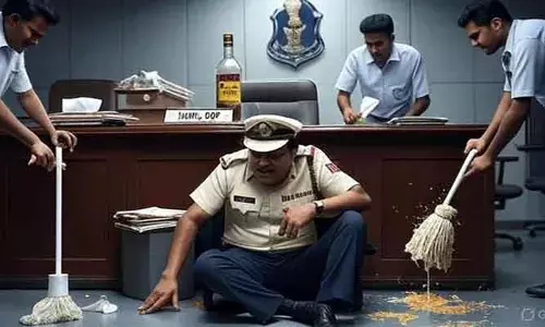 ఆఫీసులోనే ఆనందభైరవం..? ఓ ట్రాఫిక్ డీసీపీ వాంతుల కహానీ