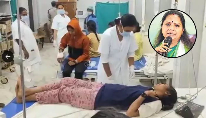 గురుకుల బిడ్డలంటే ఎందుకింత నిర్లక్ష్యం? నాగర్కర్నూల్ ఘటనపై ఎమ్మెల్సీ కవిత స్పందన గురుకుల బిడ్డలంటే ఎందుకింత నిర్లక్ష్యం? నాగర్కర్నూల్ ఘటనపై ఎమ్మెల్సీ కవిత స్పందన