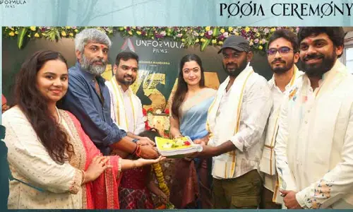 ఘనంగా ప్రారంభమైన రష్మిక పాన్ ఇండియా మూవీ..నేషనల్ క్రష్ సంప్రదాయ లుక్‌‌కు నెటిజన్లు ఫిదా