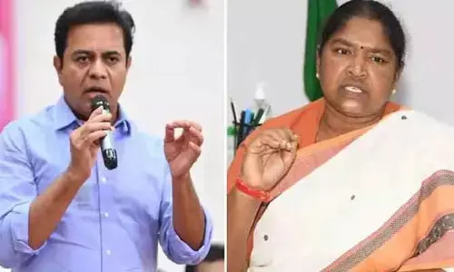స్థానిక ఎన్నికల్లో బీసీల రిజర్వేషన్లు తగ్గించింది బీఆర్‌ఎస్సే.. కేటీఆర్ వ్యాఖ్యలపై మంత్రి సీతక్క కౌంటర్