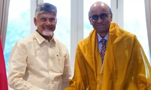 సింగపూర్ దేశాధ్యక్షుడితో చంద్రబాబు భేటీ