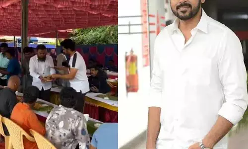 ఆ సినిమా షూటింగ్ పూర్తి కావడంతో అందరికీ భోజనాలు పెట్టిన స్టార్  హీరో.. ప్రశంసలు కురిపిస్తున్న నెటిజన్లు