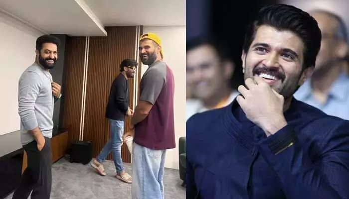 NTR కోసం కింగ్డమ్ టైటిల్ మార్చాం: విజయ్ దేవరకొండ NTR కోసం కింగ్డమ్ టైటిల్ మార్చాం: విజయ్ దేవరకొండ