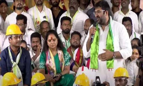 ఎమ్మెల్సీ కవిత నిరాహార దీక్షకు హర్యానా ఎమ్మెల్యే మద్దతు.. కాంగ్రెస్‌పై హాట్ కామెంట్స్