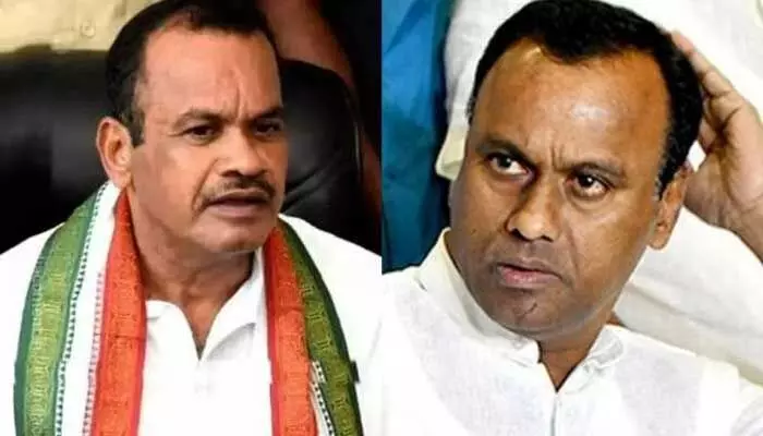 ‘నా చేతుల్లో ఏం లేదు.. నేనేం చేయలేను’.. రాజగోపాల్రెడ్డి వ్యాఖ్యలపై మంత్రి కోమటిరెడ్డి స్పందన ‘నా చేతుల్లో ఏం లేదు.. నేనేం చేయలేను’.. రాజగోపాల్రెడ్డి వ్యాఖ్యలపై మంత్రి కోమటిరెడ్డి స్పందన