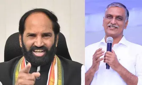 బనకచర్లకు వ్యతిరేకంగా పోరాటం చేస్తున్నాం.. హరీష్ రావుకు మంత్రి ఉత్తమ్ కౌంటర్