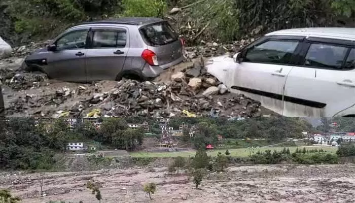 హిమాచల్ ప్రదేశ్లో వర్ష బీభత్సం.. భారీ వరదలు హిమాచల్ ప్రదేశ్లో వర్ష బీభత్సం.. భారీ వరదలు
