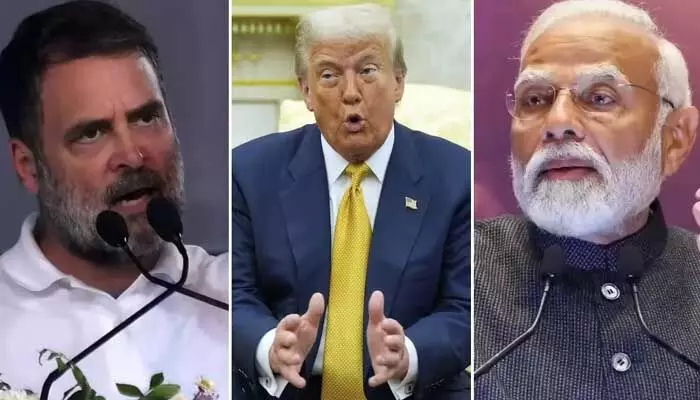 అదానీపై యూఎస్లో దర్యాప్తు వల్ల.. ట్రంప్ను మోడీ ఎదిరించలేడు: రాహుల్ గాంధీ అదానీపై యూఎస్లో దర్యాప్తు వల్ల.. ట్రంప్ను మోడీ ఎదిరించలేడు: రాహుల్ గాంధీ