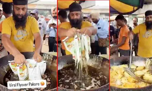 Viral Video : రోడ్ సైడ్ పకోడీలు లొట్టలేసుకుంటూ తింటున్నారా..? ఈ వీడియో చూసి మీరే డిసైడ్  చేసుకోండి.. తర్వాత  ఏం జరుగుతుందో..!!