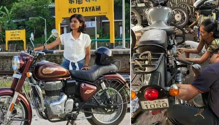 బుల్లెట్ గ్యారేజ్ క్వీన్.. దియా జోసెఫ్ బుల్లెట్ గ్యారేజ్ క్వీన్.. దియా జోసెఫ్