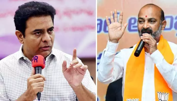 బండి సంజయ్కి డెడ్లైన్.. 48 గంటల్లో సారీ చెప్పాలని KTR డిమాండ్.. లేకపోతే..! బండి సంజయ్కి డెడ్లైన్.. 48 గంటల్లో సారీ చెప్పాలని KTR డిమాండ్.. లేకపోతే..!