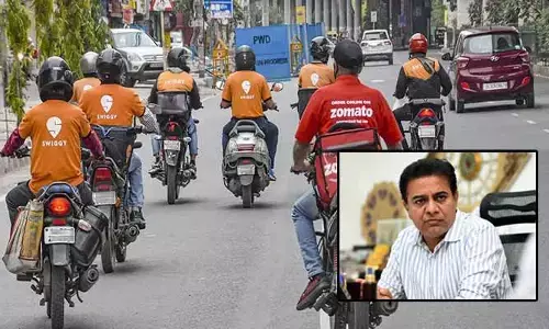 గిగ్ వర్కర్లకు అరచేతిలో వైకుంఠం చూపించిన రేవంత్.. కేటీఆర్ ఆసక్తికర ట్వీట్