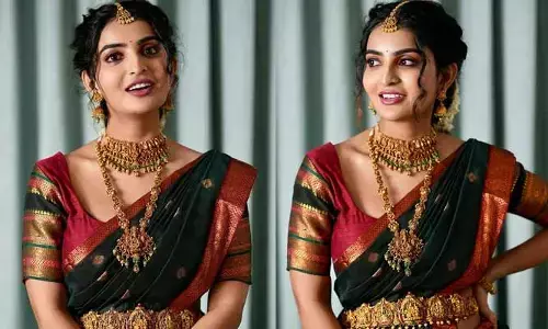 సంప్రదాయ లుక్‌లో దర్శనమిచ్చిన తెలుగు హీరోయిన్.. పర్‌ఫెక్ట్ వైఫ్ మెటిరియల్ అంటూ కామెంట్స్