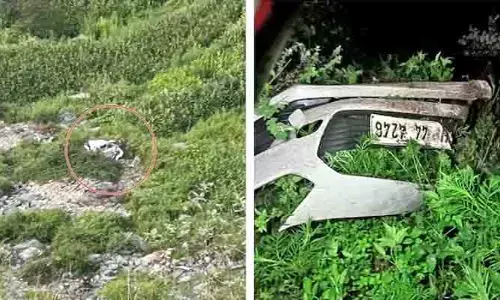 కారుపై జారిపడిన రాయి.. ఆరుగురు దుర్మరణం