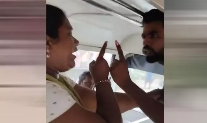 ఆర్టీసీ బస్సు ఆపలేదని.. ఛేజ్ చేసి మరీ బస్సు ఆపి.. ఆర్టీసీ బస్సు ఆపలేదని.. ఛేజ్ చేసి మరీ బస్సు ఆపి..