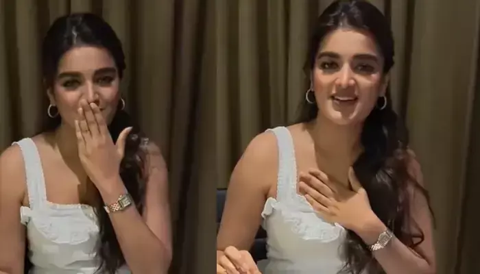 నిధి అగర్వాల్ కు ఇష్టమైన ఫుడ్ పంపిన హీరో... ఫ్లయింగ్ కిస్సులు ఇస్తూ  వీడియో!