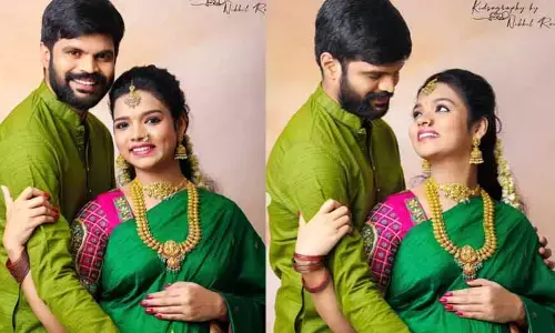 తండ్రి కాబోతున్న మహేష్.. భార్య బేబీ బంప్ ఫొటోస్ షేర్ చేయడంతో కంగ్రాట్స్ చెబుతున్న నెటిజన్లు