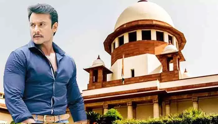 నటుడు దర్శన్కు చుక్కెదురు.. బెయిల్ను రద్దు చేసిన సుప్రీం కోర్టు నటుడు దర్శన్కు చుక్కెదురు.. బెయిల్ను రద్దు చేసిన సుప్రీం కోర్టు