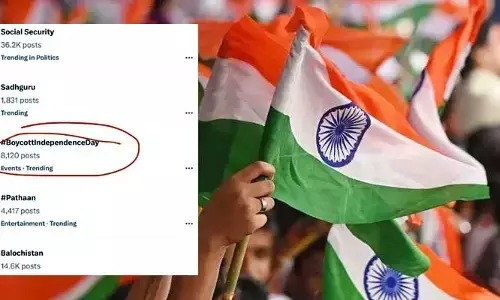 ట్రెండింగ్ అవుతున్న హ్యాష్ ట్యాగ్ boycottindependenceDay