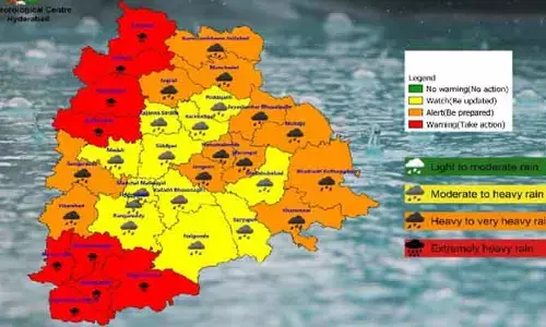 తెలంగాణకు ప్రజలకు హెచ్చరిక.. ఆరెంజ్‌ అలర్ట్‌ జారీ చేసిన వాతావరణ శాఖ