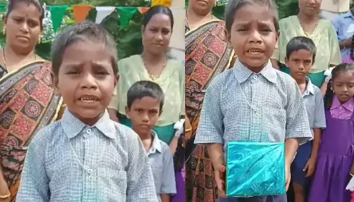 చదివేది సెకండ్ క్లాస్..ఈ బుడ్డోడు ఇంగ్లీష్ చూస్తే షాక్ అవ్వాల్సిందే..  సర్పంచ్ గారు అంటూ!