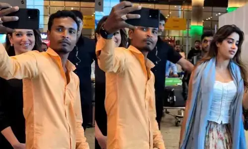 తమన్నాను అవమానించిన జాన్వీ ఫ్యాన్స్... వెనక్కి తోసేసి మరీ!