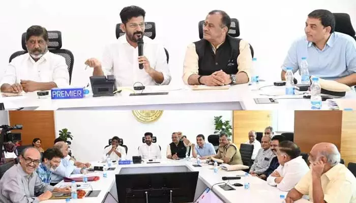 ప్రభుత్వ ఆలోచనకు సినీ కార్మికుల సమ్మె అడ్డొస్తోంది.. అధికారులకు CM రేవంత్ కీలక ఆదేశం ప్రభుత్వ ఆలోచనకు సినీ కార్మికుల సమ్మె అడ్డొస్తోంది.. అధికారులకు CM రేవంత్ కీలక ఆదేశం