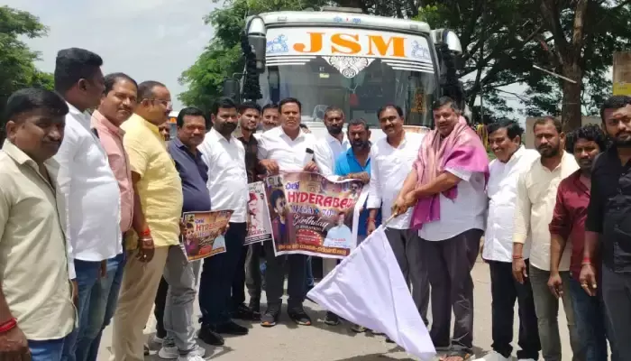 మెగా అభిమానుల ర్యాలీని ప్రారంభించిన వెలిచాల