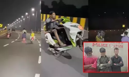 HYD Police: అర్ధరాత్రి ఫ్లైఓవర్‌పై స్టంట్స్.. వీడియోలు వైరల్.. పోలీసులకు చిక్కిన ఆకతాయిలు