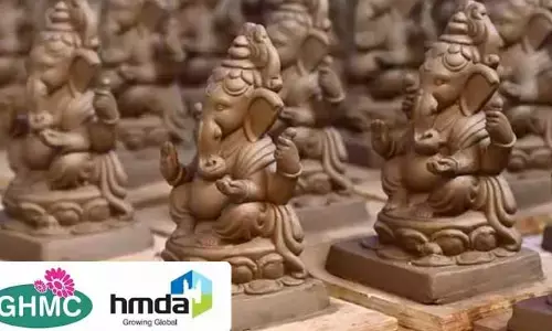మట్టి గణనాథుల పంపిణీకి 34 కేంద్రాలు : HMDA