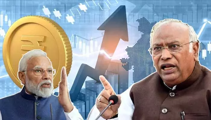 ఆర్థిక వ్యవస్థపై మోదీ ప్రసంగాలు అర్థరహితం.. ఏఐసీసీ చీఫ్ మల్లికార్జున ఖర్గే ఆర్థిక వ్యవస్థపై మోదీ ప్రసంగాలు అర్థరహితం.. ఏఐసీసీ చీఫ్ మల్లికార్జున ఖర్గే