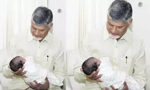 ఆ చిన్నారితో ఆటలాడిన CM చంద్రబాబు.. నెట్టింట్లో ఫొటోలు వైరల్